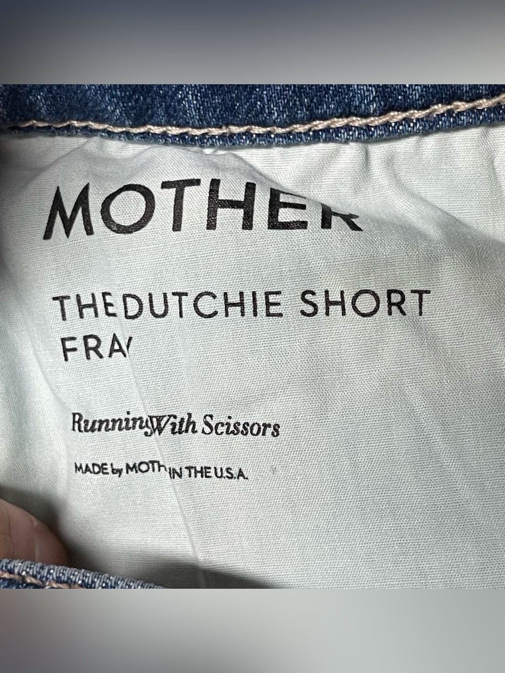 Mother Shorts The Dutchie Short Fray Women's Cut Off Jean Shorts Stretch 26 - Picture 5 of 10
